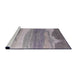 Sideview of Machine Washable Industrial Modern Viola Purple Rug, wshurb2822