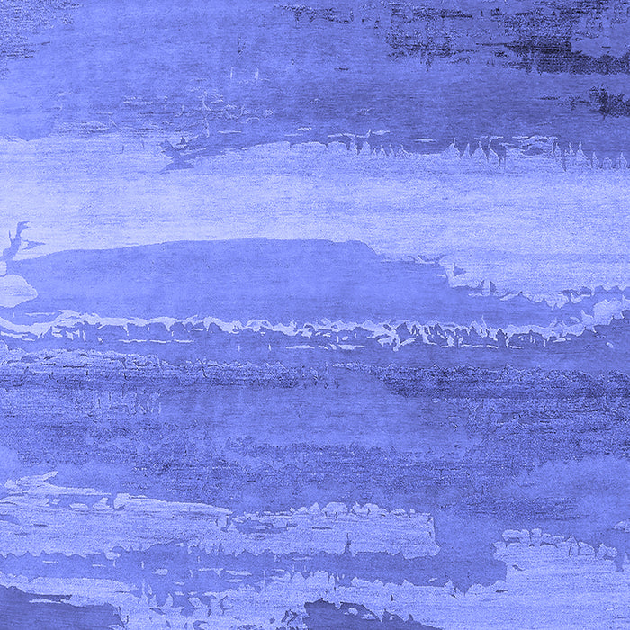 Machine Washable Oriental Blue Industrial Rug, wshurb2822blu