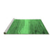 Sideview of Machine Washable Oriental Emerald Green Industrial Area Rugs, wshurb2822emgrn