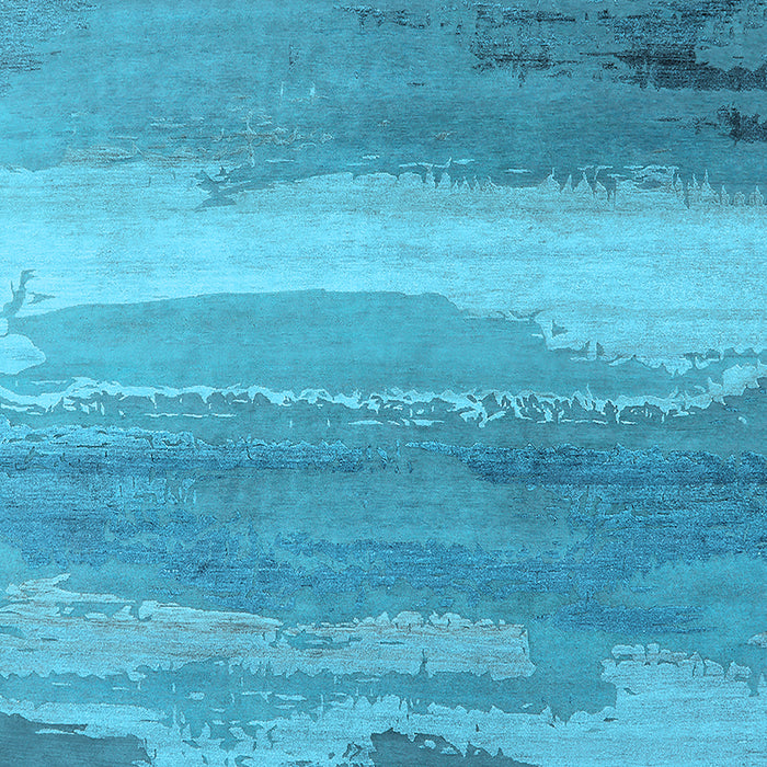 Machine Washable Oriental Light Blue Industrial Rug, wshurb2822lblu