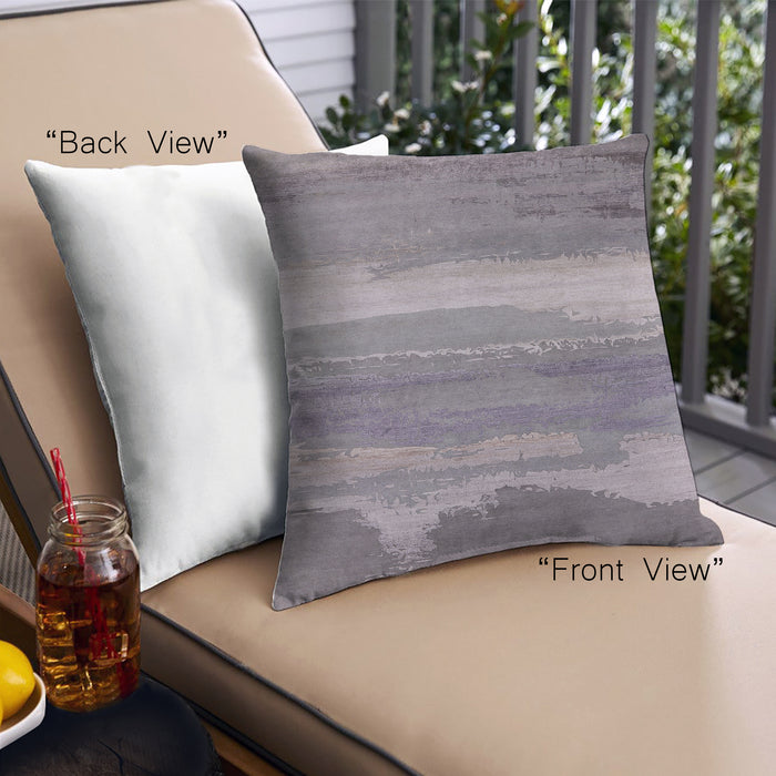 Front View of Mid-Century Modern Urban Square Viola Purple Throw Pillow, 18 inch by 18 inch, pwurb2822