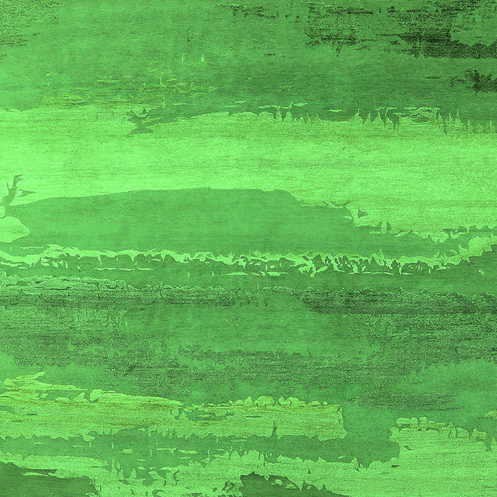 Machine Washable Oriental Green Industrial Area Rugs, wshurb2822grn