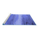 Sideview of Machine Washable Oriental Blue Industrial Rug, wshurb2822blu