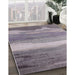 Mid-Century Modern Purple Oriental Rug in Family Room, urb2822