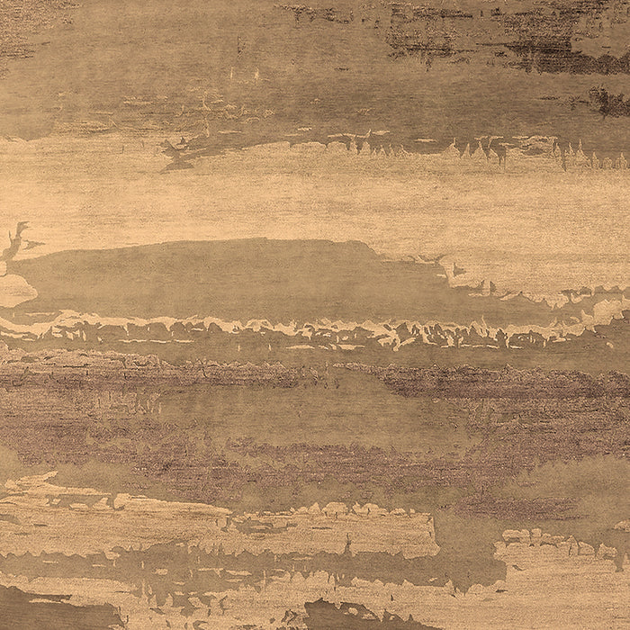 Machine Washable Oriental Brown Industrial Rug, wshurb2822brn