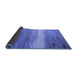 Sideview of Oriental Blue Industrial Rug, urb2822blu