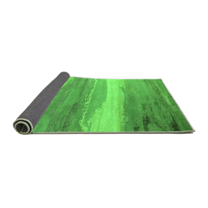 Sideview of Oriental Green Industrial Rug, urb2822grn