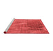 Industrial Red Washable Rugs