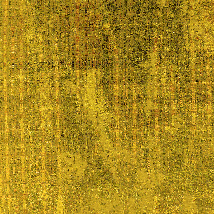 Machine Washable Oriental Yellow Industrial Rug, wshurb2823yw