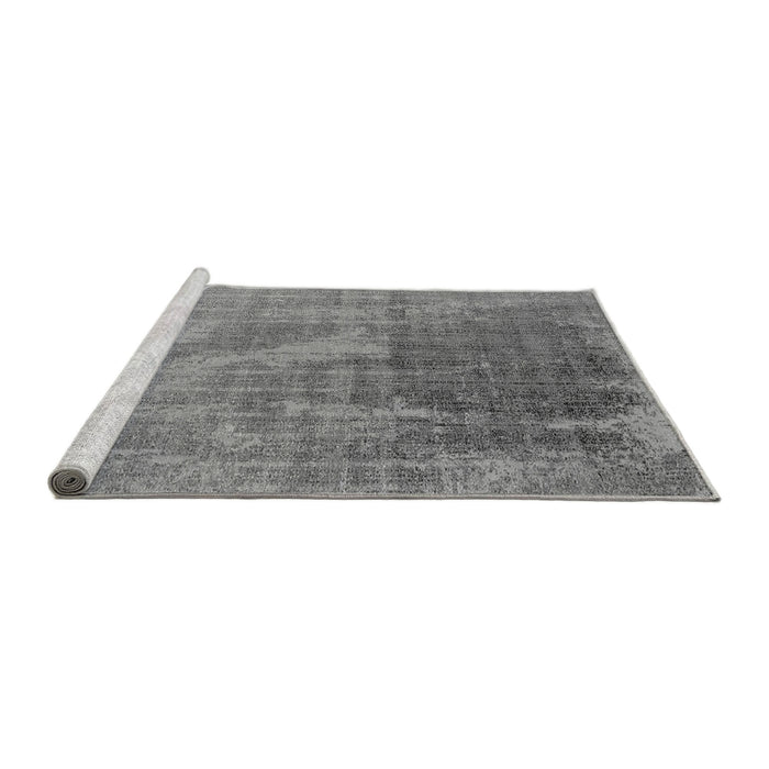 Sideview of Machine Washable Oriental Gray Industrial Rug, wshurb2823gry