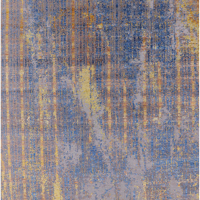 Machine Washable Industrial Modern Viola Purple Rug, wshurb2823