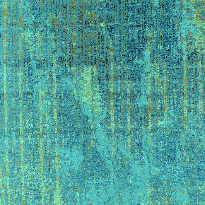 Machine Washable Oriental Turquoise Industrial Area Rugs, wshurb2823turq