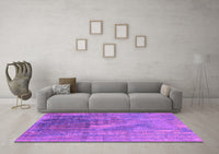 Machine Washable Oriental Purple Industrial Rug, wshurb2823pur