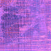 Square Machine Washable Oriental Purple Industrial Area Rugs, wshurb2823pur