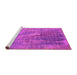 Sideview of Machine Washable Oriental Pink Industrial Rug, wshurb2823pnk