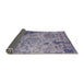 Sideview of Mid-Century Modern Dark Gray Oriental Rug, urb2824