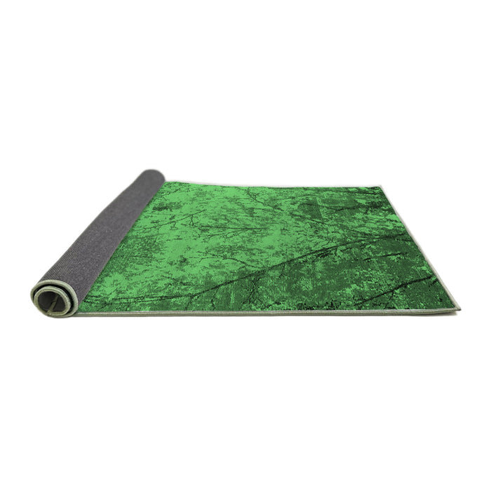 Sideview of Oriental Emerald Green Industrial Rug, urb2824emgrn