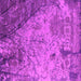 Square Machine Washable Oriental Pink Industrial Rug, wshurb2824pnk