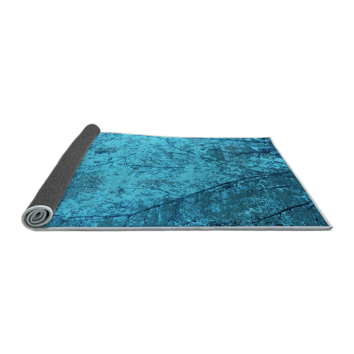 Sideview of Oriental Light Blue Industrial Rug, urb2824lblu