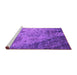 Sideview of Machine Washable Oriental Purple Industrial Area Rugs, wshurb2824pur