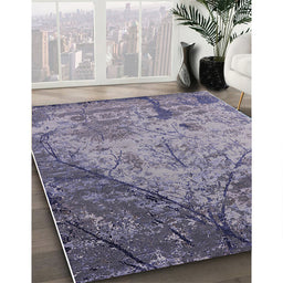 Machine Washable Industrial Modern Dark Gray Rug in a Family Room, wshurb2824