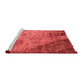 Industrial Red Washable Rugs