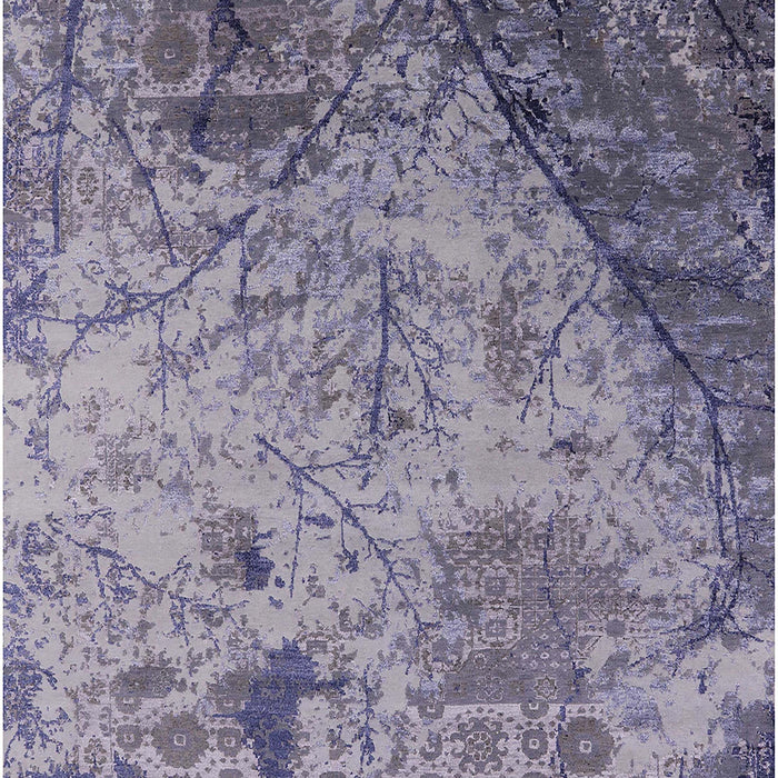 Mid-Century Modern Dark Gray Oriental Rug, urb2824