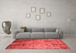 Industrial Red Washable Rugs