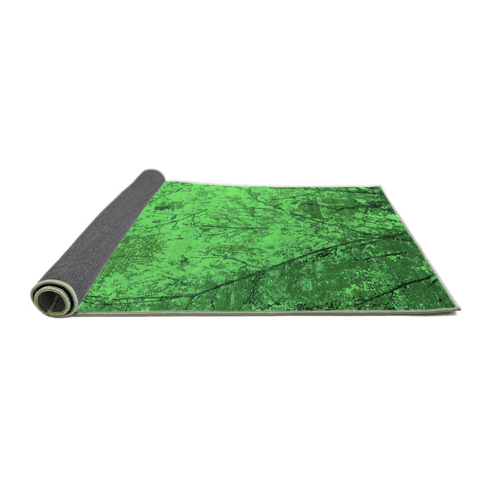Sideview of Oriental Green Industrial Rug, urb2824grn