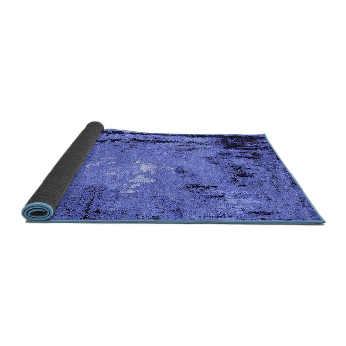 Sideview of Oriental Blue Industrial Rug, urb2825blu