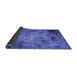 Sideview of Oriental Blue Industrial Rug, urb2825blu