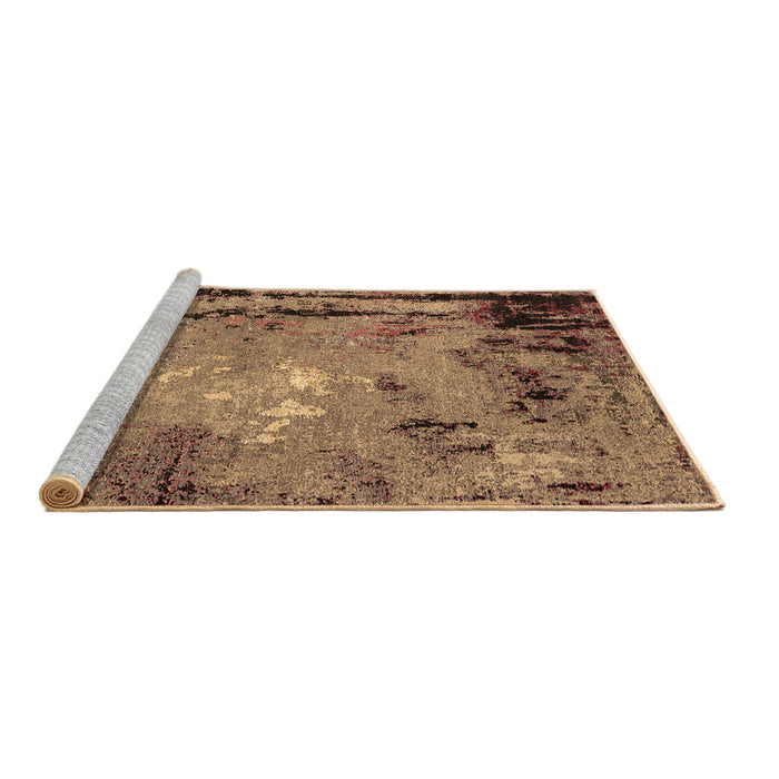 Sideview of Machine Washable Oriental Brown Industrial Rug, wshurb2825brn