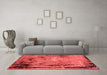 Industrial Red Washable Rugs