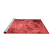 Industrial Red Washable Rugs