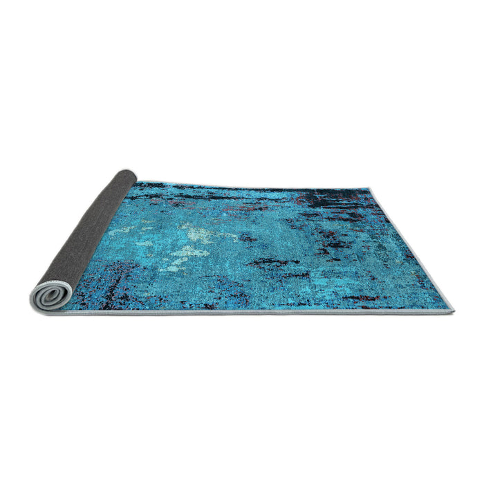 Sideview of Oriental Light Blue Industrial Rug, urb2825lblu