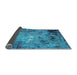 Sideview of Oriental Light Blue Industrial Rug, urb2825lblu