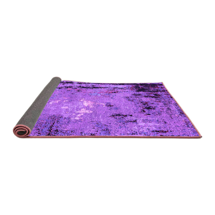 Sideview of Oriental Purple Industrial Rug, urb2825pur