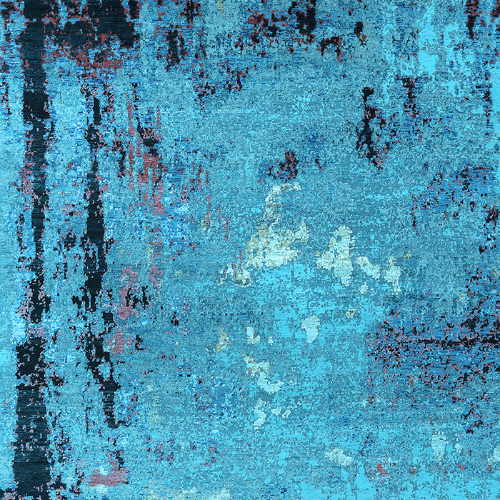 Oriental Light Blue Industrial Rug, urb2825lblu
