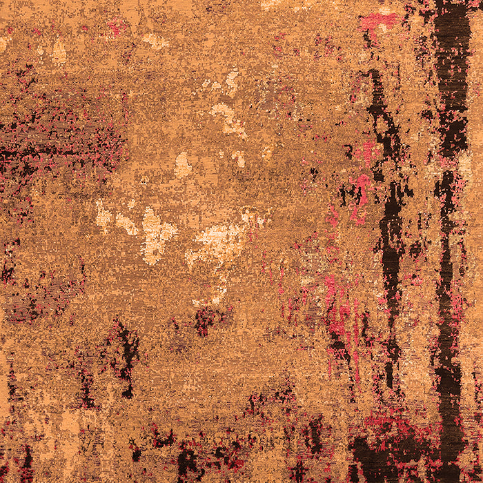 Machine Washable Oriental Orange Industrial Area Rugs, wshurb2825org