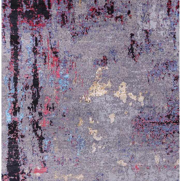 Mid-Century Modern Purple Oriental Rug, urb2825