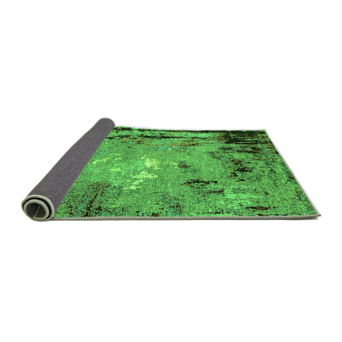 Sideview of Oriental Green Industrial Rug, urb2825grn