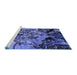 Sideview of Machine Washable Oriental Blue Industrial Rug, wshurb2826blu