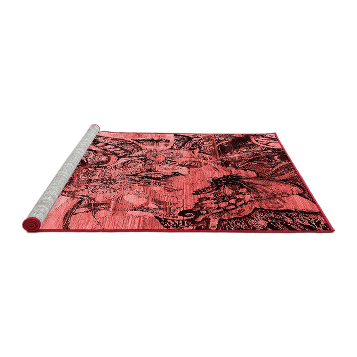 Industrial Red Washable Rugs