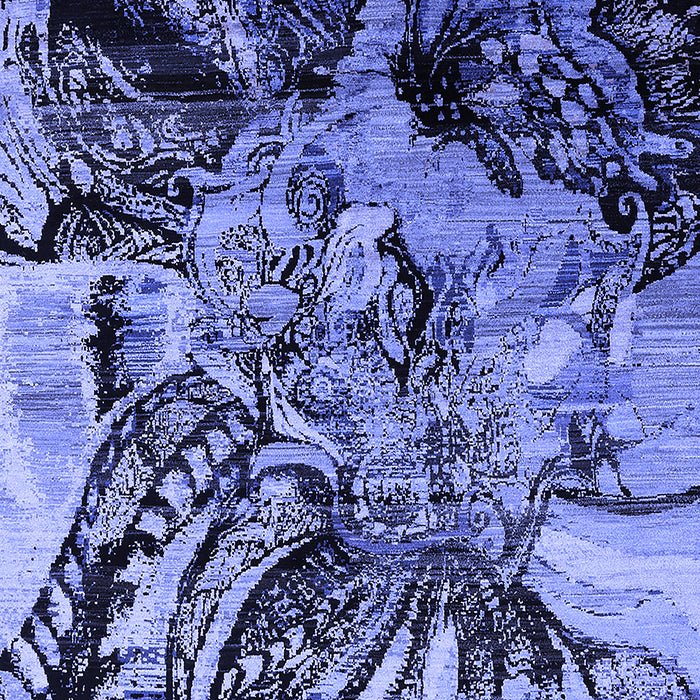 Oriental Blue Industrial Rug, urb2826blu