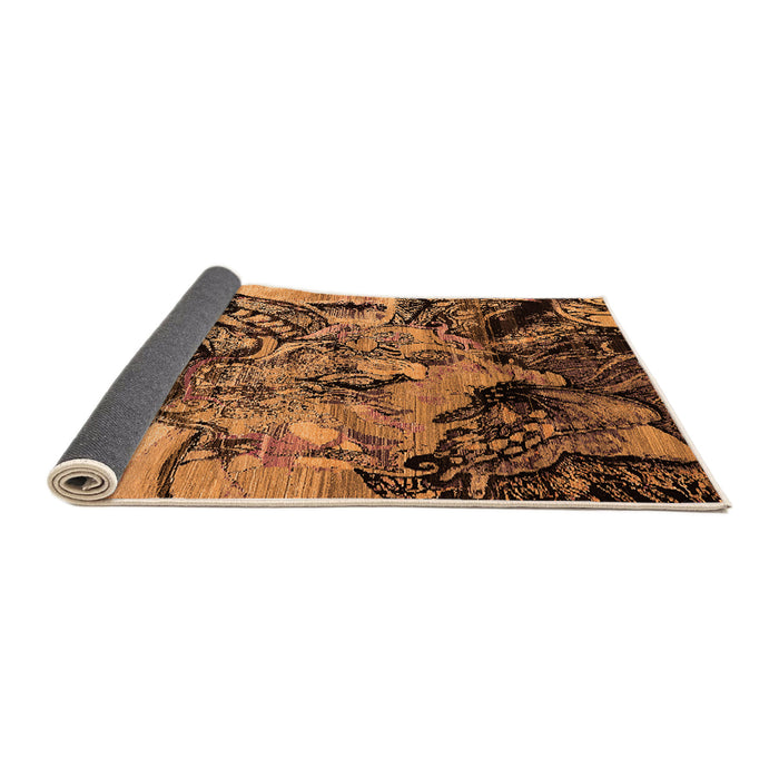 Sideview of Oriental Orange Industrial Rug, urb2826org