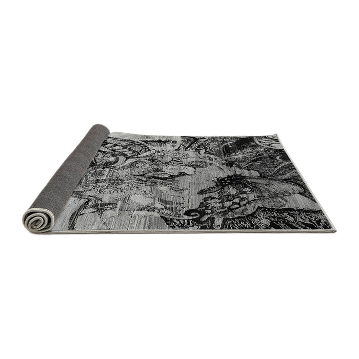 Sideview of Oriental Gray Industrial Rug, urb2826gry