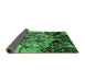 Sideview of Oriental Emerald Green Industrial Rug, urb2826emgrn