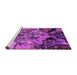 Sideview of Machine Washable Oriental Pink Industrial Rug, wshurb2826pnk