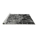 Sideview of Machine Washable Oriental Gray Industrial Rug, wshurb2826gry