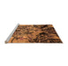 Sideview of Machine Washable Oriental Orange Industrial Area Rugs, wshurb2826org